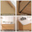 Ensemble de meuble-lavabo flottant 48 po avec plateau en marbre et lavabo simple encastré, texture rotin 48 po