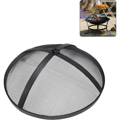  - Fire Pit Spark Screen For Solo Stove Bonfire Accessories - 18.5-Inch Size, Stainless Steel Fire Pit Spark Screen Protector For Solo Stove Bonfire Spark Screen With Shield Removal Tool.