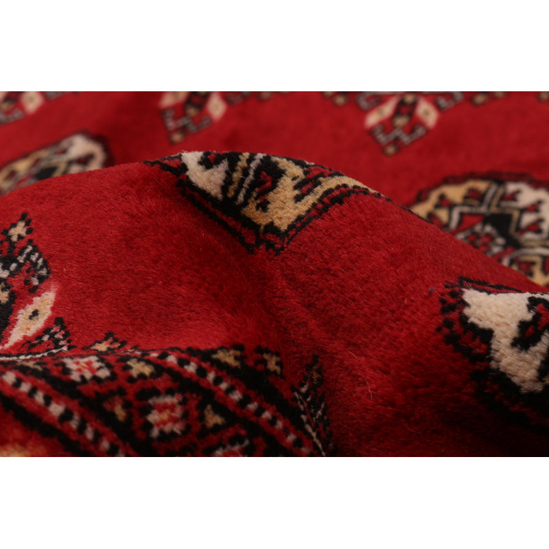 Tapis rouge 6 pi 9 po x 10 pi 4 po Finha Peshawar Bokhara