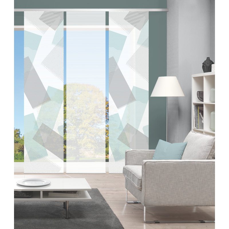 Semi Sheer Sliding Panel, Bordeaux