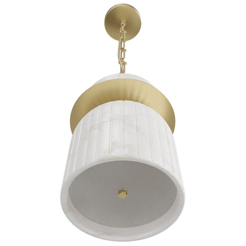 Luminaire suspendu Westwood Alabaster, Laiton brossé