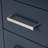 Magnolia 43" Single Bathroom Vanity in Midnight Blue, with 1.5 Pure White Quartz Top, Rectangle Sink-1228860238-1243715902