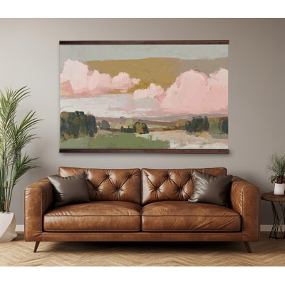 Art abstrait sur toile, paysage abstrait