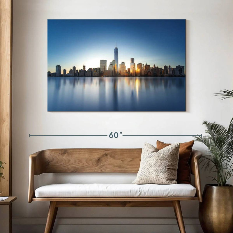Nicci NYC Skyline Buildings, H 32 po x l 48 po