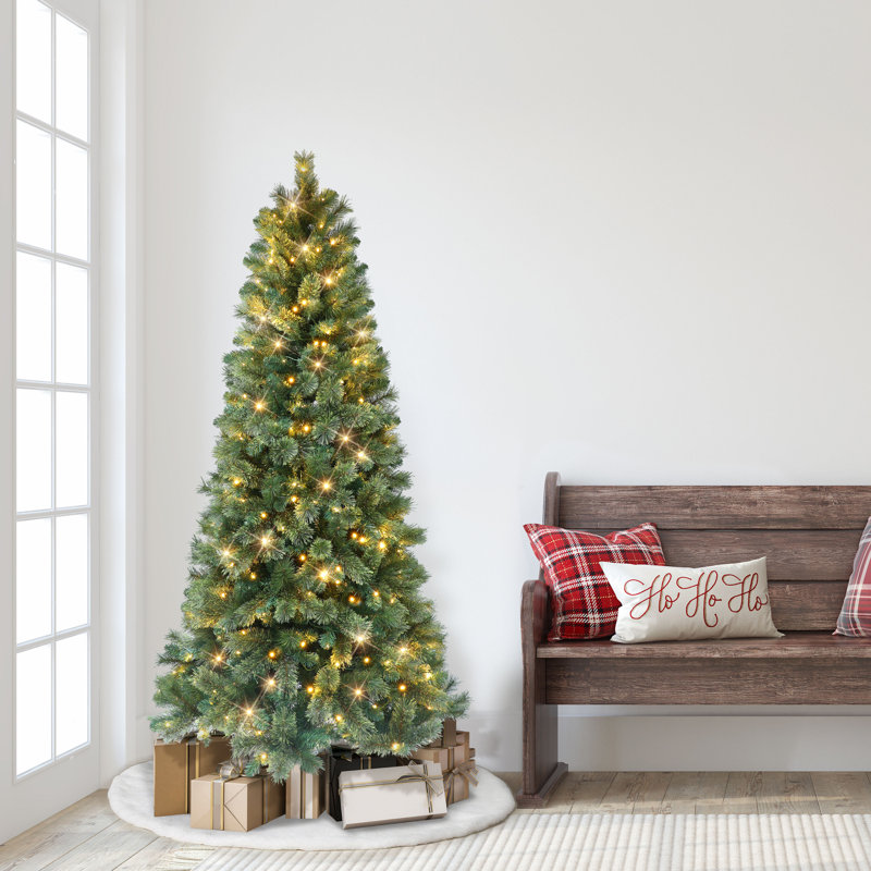 6' Lighted Pine Christmas Tree