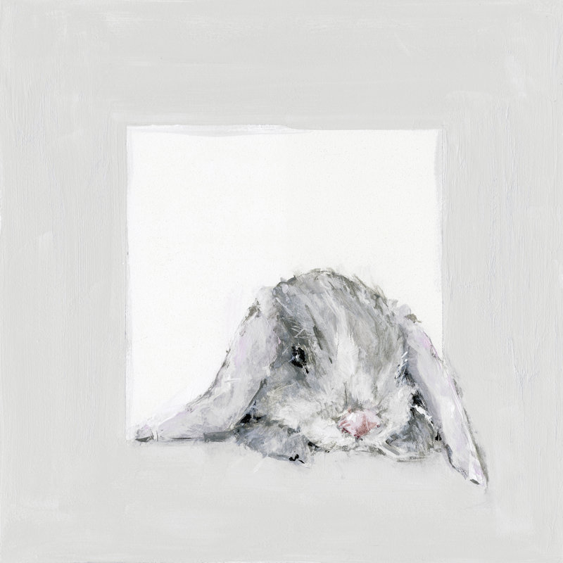 «Abeale Peeking Bunny Art», Toile tendue, H 24 po x L 24 po x l 1,25 po