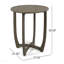 Table circulaire en bois 27,5 po