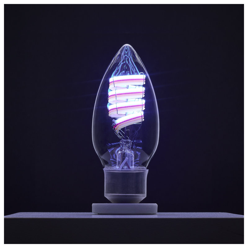 4 Watt B11 LED 2700K-5000K RGB/Tunable White Starfish IOT Clear Candelabra Base 120 Volt