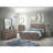 Oak 5-Piece Slatted Headboard Panel Bedroom Set