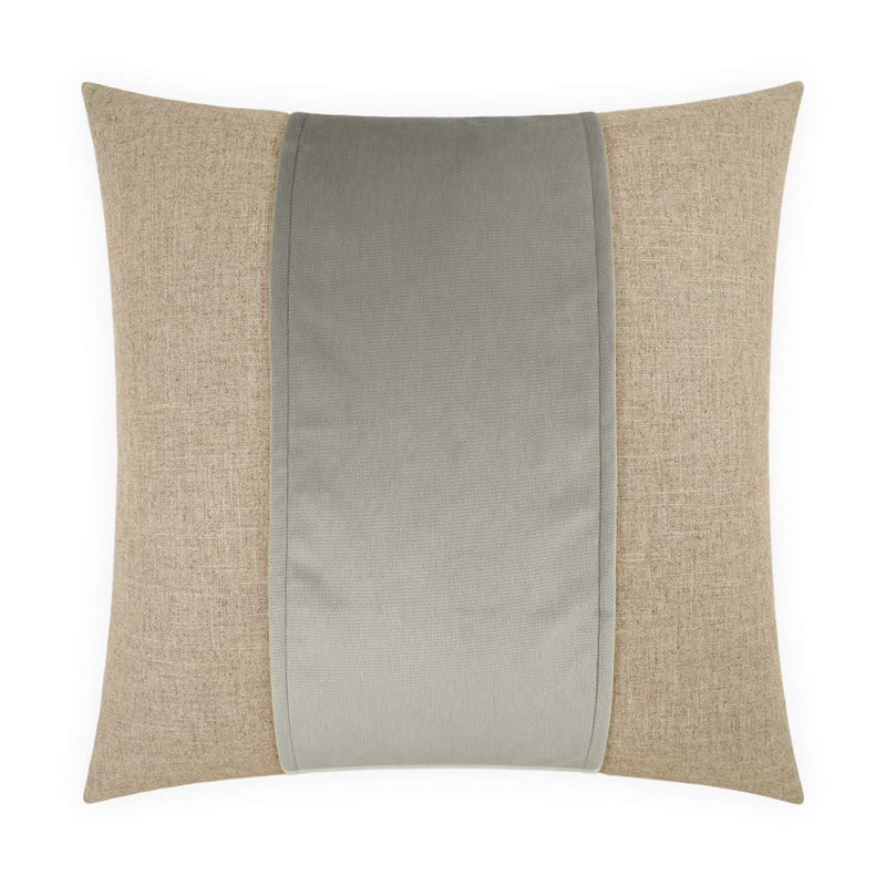 Jefferson Band Throw Pillow, Whisper, Rectangle 14"H x 24"W