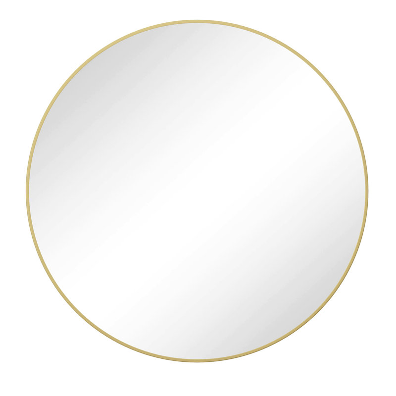 Miroir de salle de bain 39 po, Doré, 37,88 po x 39,34 po