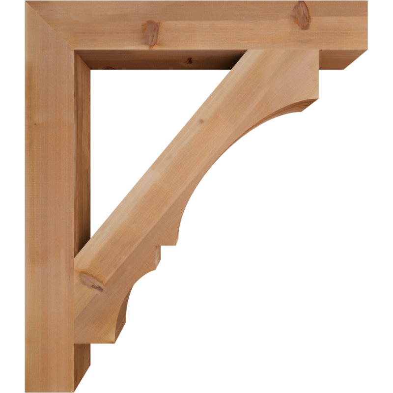 Support de bloc Balboa, L 5 1/2 po x P 42 po x H 48 po, Cèdre rouge de l'Ouest lisse