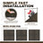 Interlocking Deck Tiles Checker Pattern