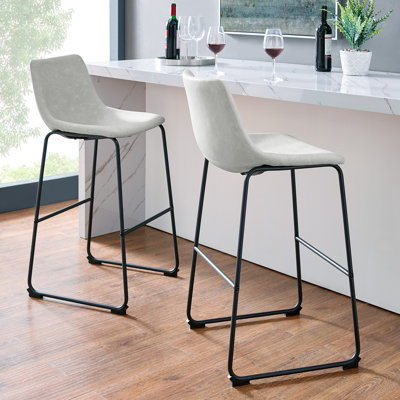 Oconnor Faux Leather Upholstered Stool