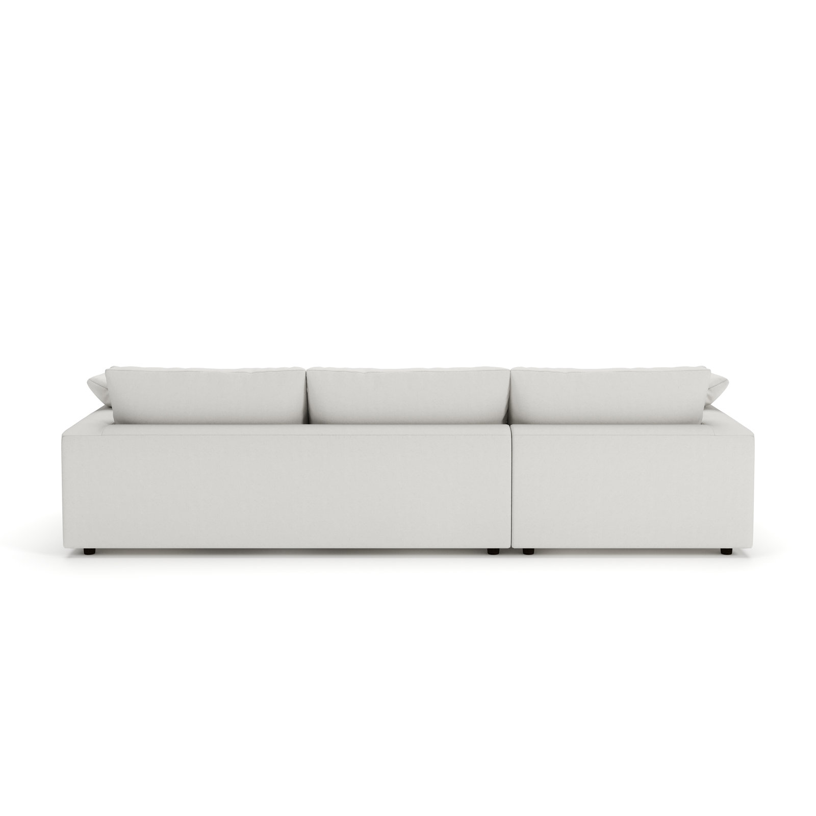 Remy 2 - Piece Upholstered Chaise Sectional, Left Hand Facing, Macarena Beige Basketweave