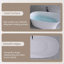 TB5740139338664TB&Size 29.92 " W Floor Mounted Soaking Solid Surface Bathtub-137943684
