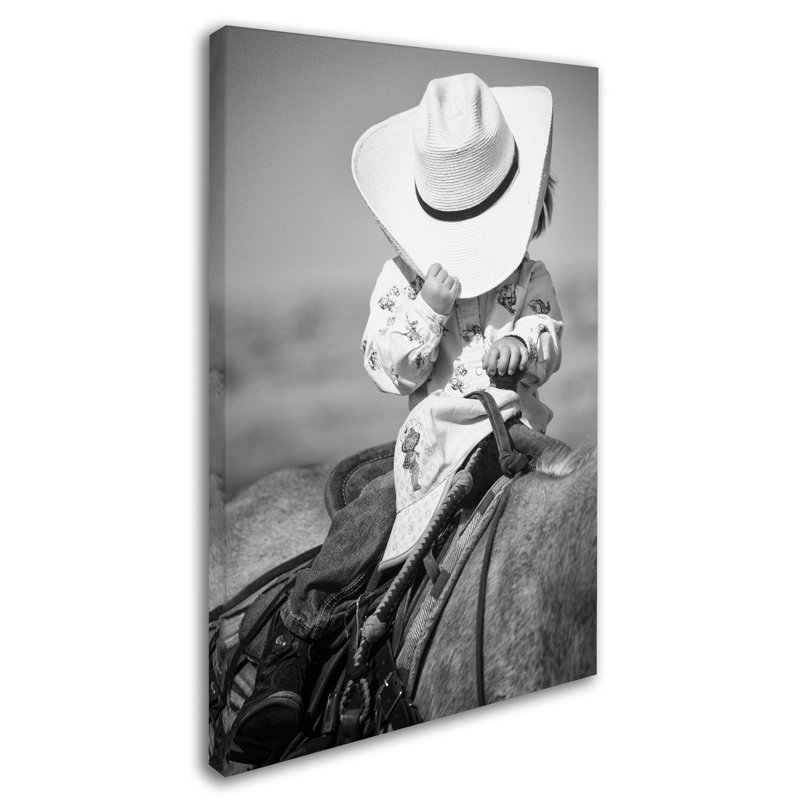 «True Cowgirl» par Leeth, reproduction de photo sur toile tendue, H 19 po x l 12 po x P 2 po