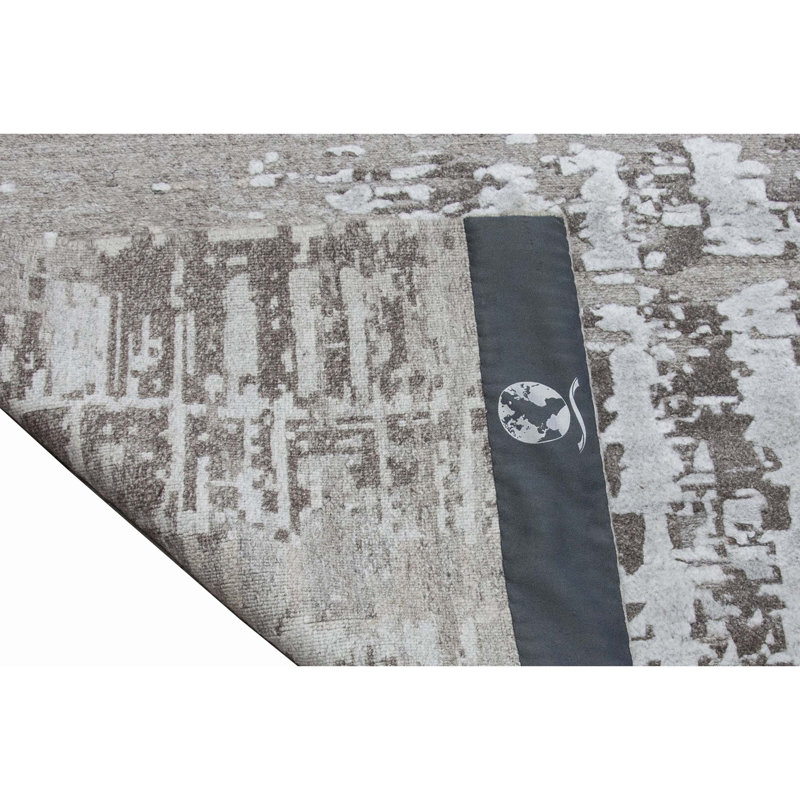 Abstract Area Rug, Round 6' x 6'