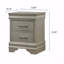 1pièce de chambre à coucher moderne à deux tiroirs de style glamour avec finition champagne et bois massif en cristal de style crocodile touffeté-413731628