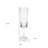 Set of Four Clear Acrylic Stemmed Flutes