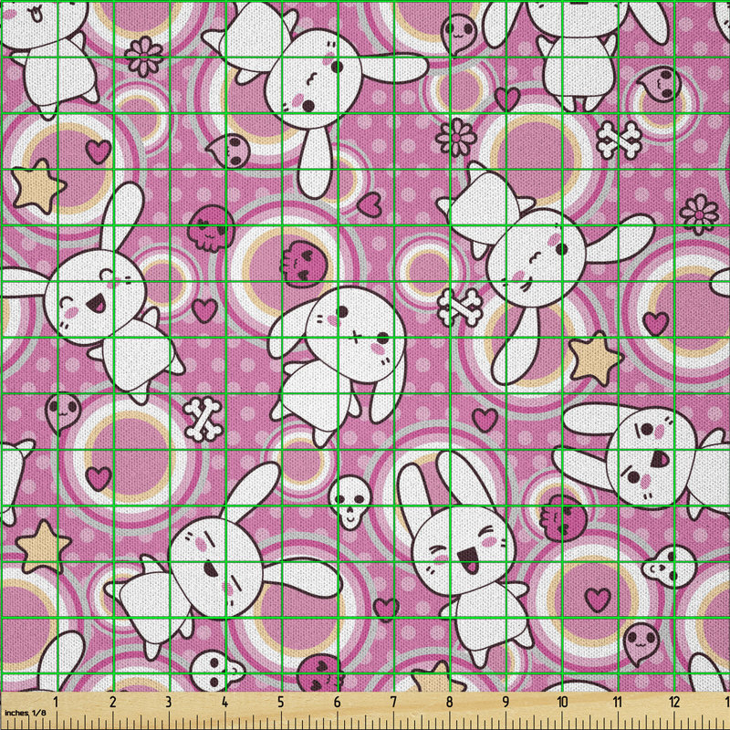 Dayshun Rabbits Funky Animals Bunnies Multi-Purpose Fabric