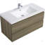 Meuble-lavabo flottant 42 po avec lavabo, meuble-lavabo mural moderne avec lavabo en résine et tiroirs à fermeture en douceur 42 po-1813696-1813701-1813703