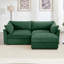 Canapé modulaire en chenille avec repose-pieds et tiroirs de rangement Hartsdale-123141387-123141391