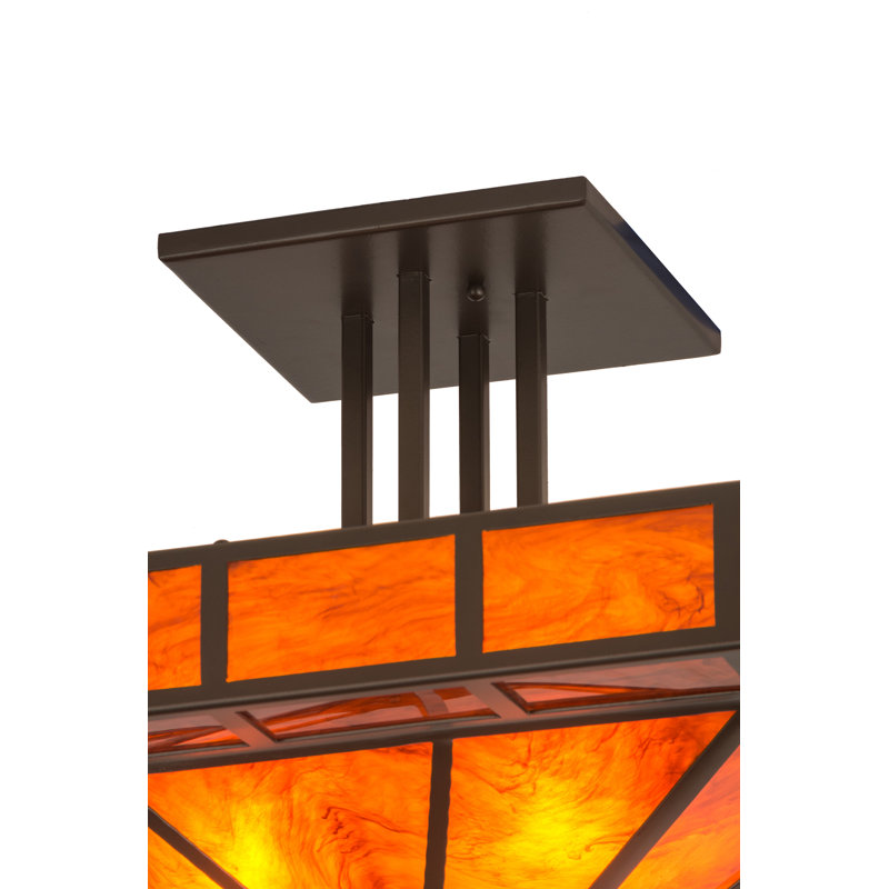 4 - Light Semi Flush Mount
