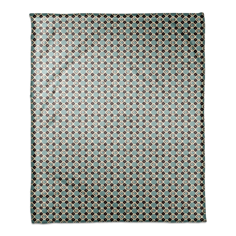 Hand Woven Throw Blanket, Blue