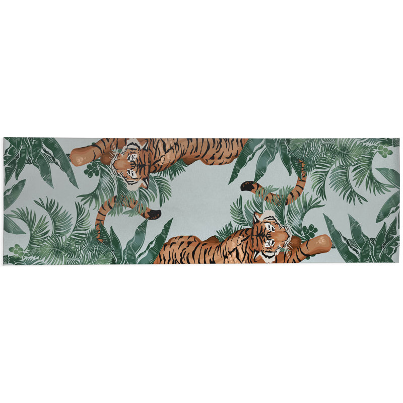 Rumble In the Jungle Outdoor Area Rug, Runner 2'6" x 8'
