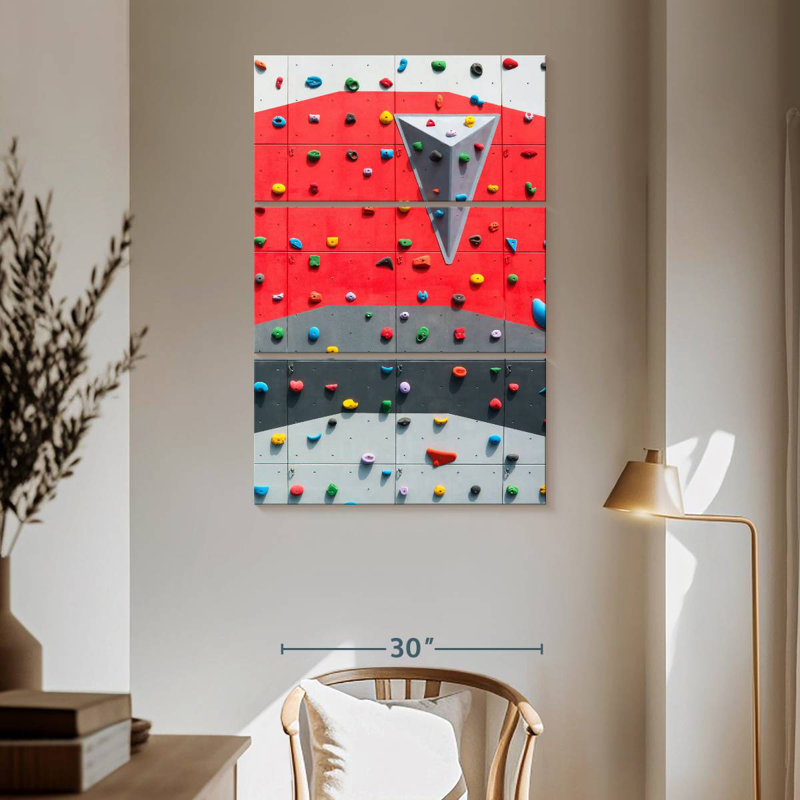 Sireci Indoor Climbing, 65" H x 42" W