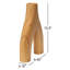 Vase décoratif en bois arqué