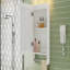 Armoire de toilette 3 en 1, armoire à pharmacie murale de 20 pouces avec tablette réglable et porte à fermeture en douceur, miroir haute définition avec rangement pour meuble-lavabo de salle de bain