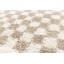 Tapscott Soft High Pile Machine Woven Chequered Beige/White Rug-1263955964