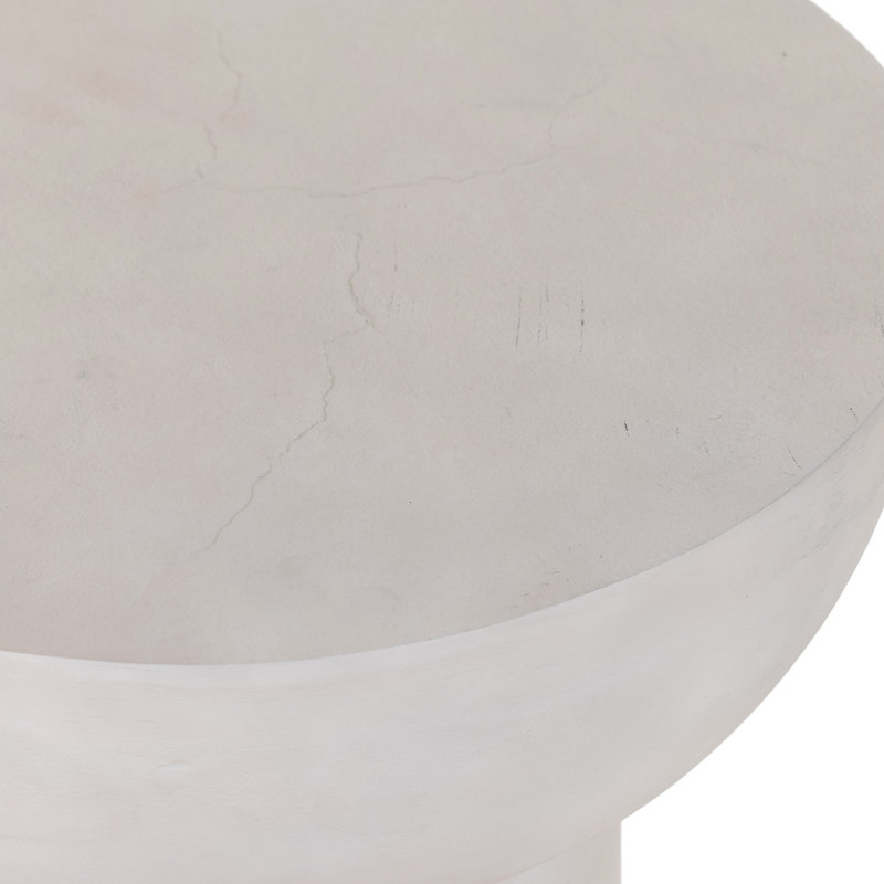 Searcy End Table, Textured Matte White