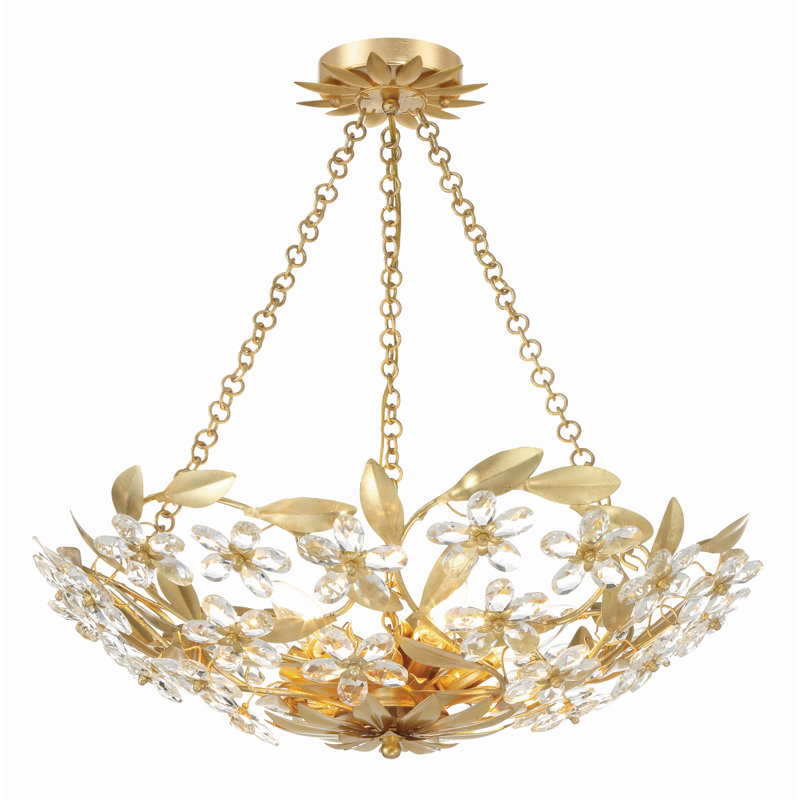 Larreon 6 - 24'' Chandelier, Antique Gold 