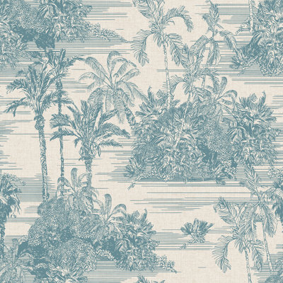 Papier peint adhésif Tropic Toile
