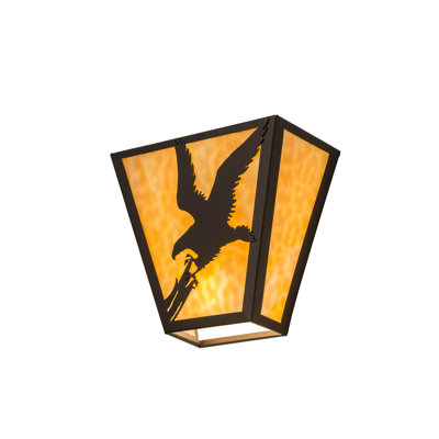 Rustic Lodge Flush Mounted Sconce