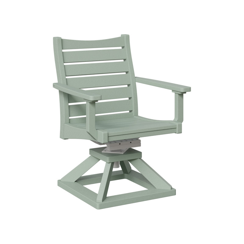 Berlin Gardens Bristol Swivel Rocker Dining Chair, Seafoam