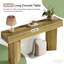 Table d'appoint rustique, console compacte, canapé