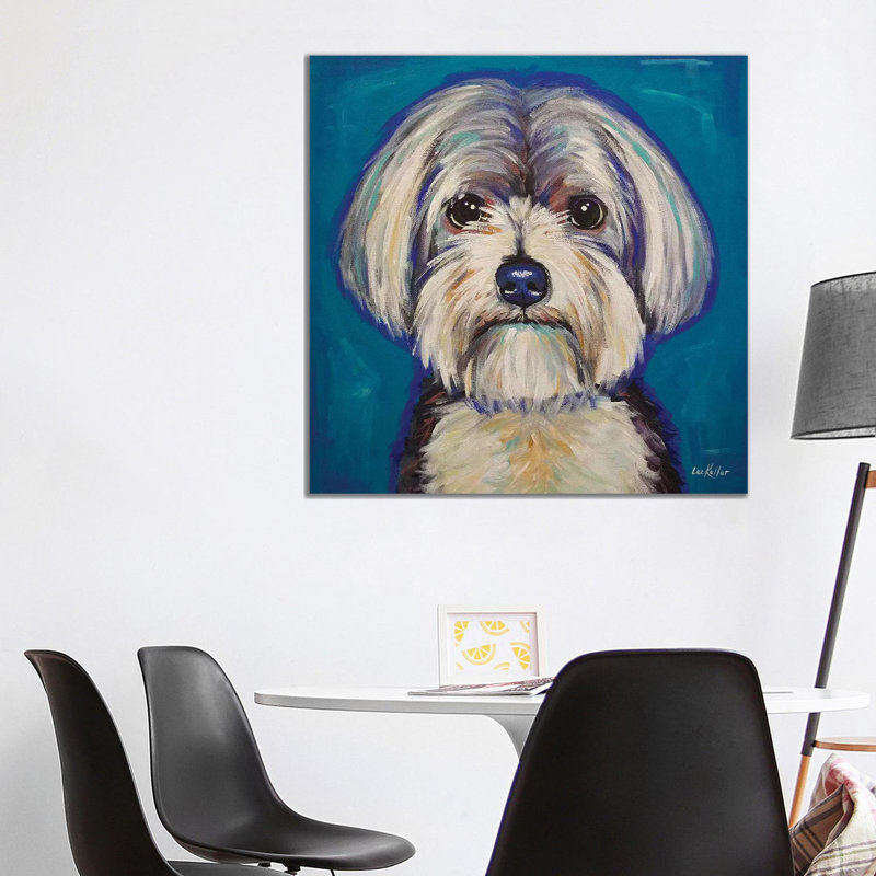 Morkie - Wrapped Canvas Print, 93.98 cm H x 93.98 cm W x 3.175 cm D