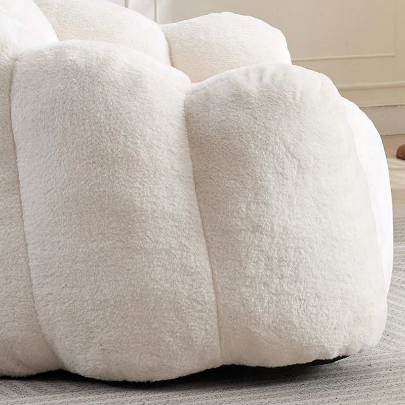 Charlie avec coussin moelleux, Blanc