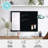 Thomas Martha Stewart Magnetic Weekly Calendar Dry Erase Board and Chalk Board with Liquid Chalk Marker-89798330