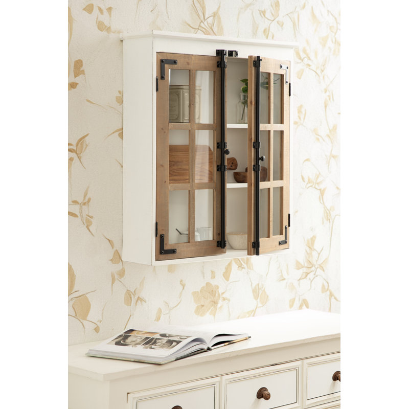 Two-Tone Wall Cabinet for Storage