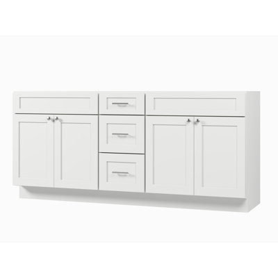 Meuble-lavabo double de seulement 75 po