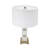 D16x26.5" White Marble Cube Table Lamp
