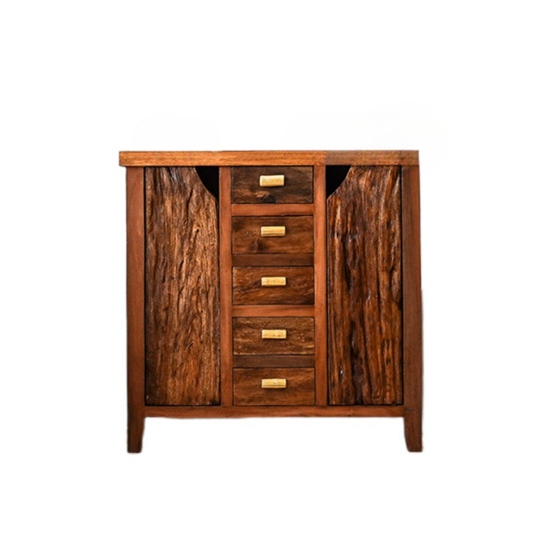 Armoire d'appoint en bois massif rétro Original