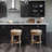 Maven Lane Pullman Backless Swivel Kitchen Stool with Upholstery Seat-128006625-128006624