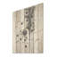 Minimalisme noir et blanc, peinture I - Art minimaliste sur bois de pin naturel-509113267