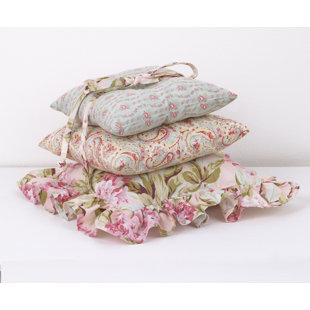 Tea Party 3 Piece Cotton Throw Pillow Set